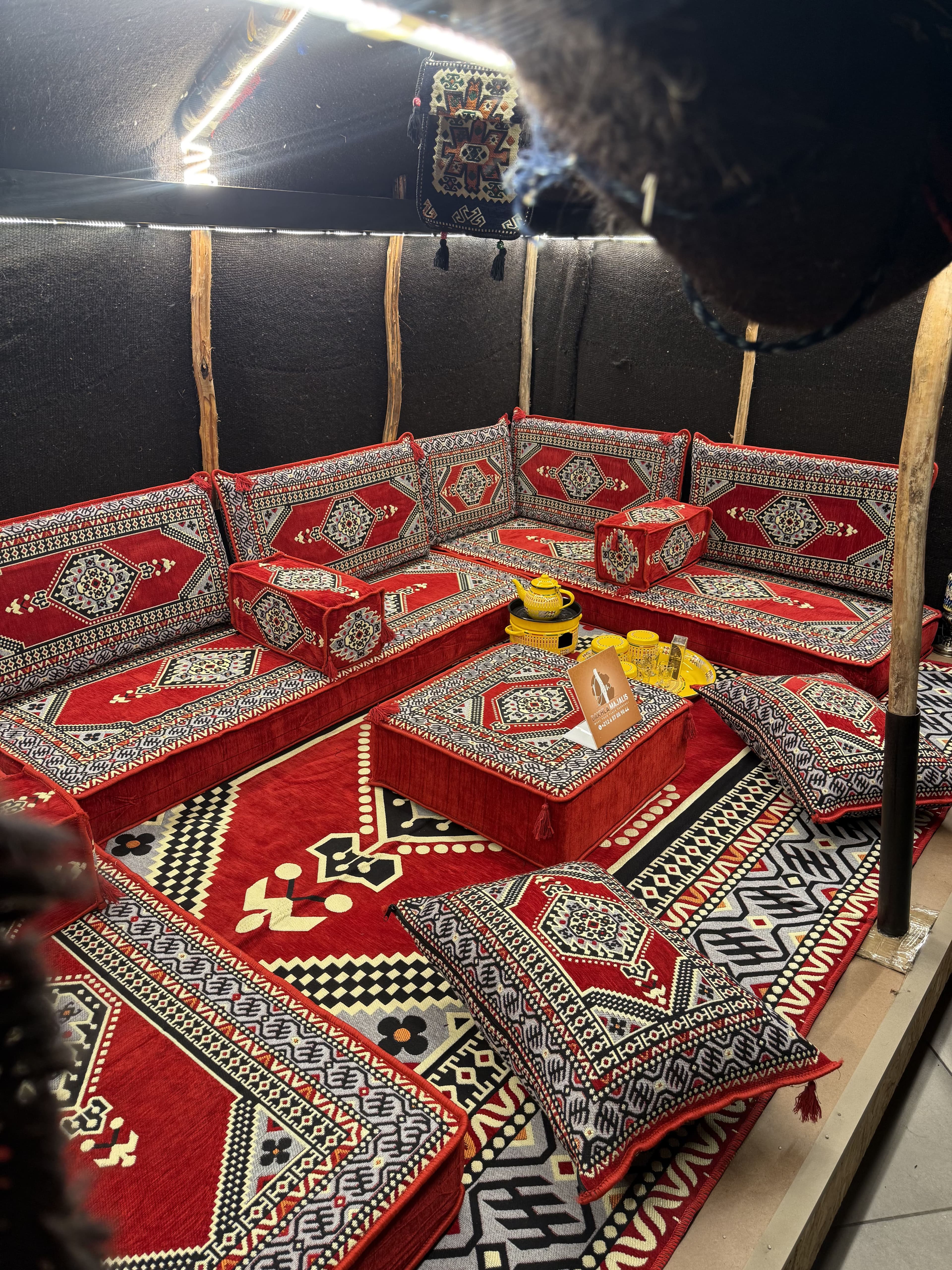 خيمة تقليدية 100% من شعر الماعز – مقاس 3.30m × 2m 3