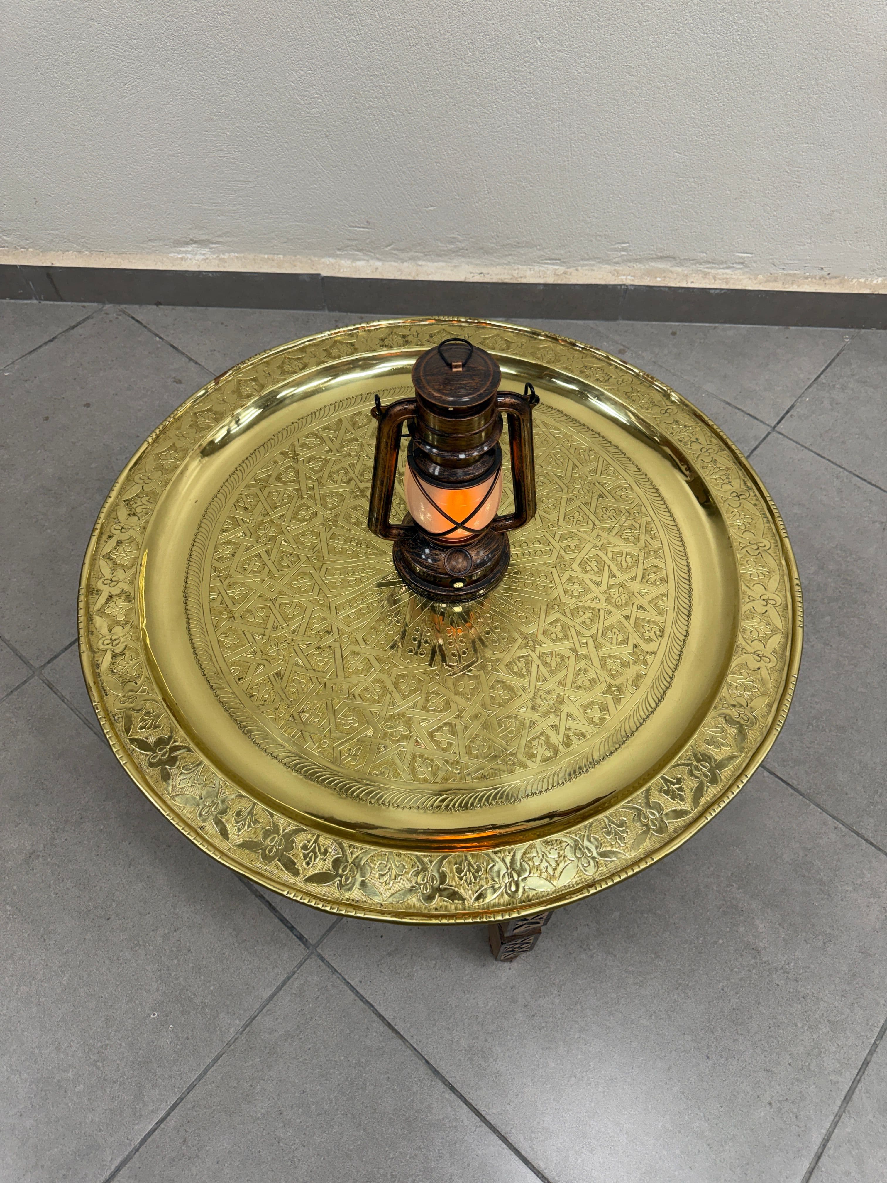 طبلة نحاسية منقوشة يدويا 3