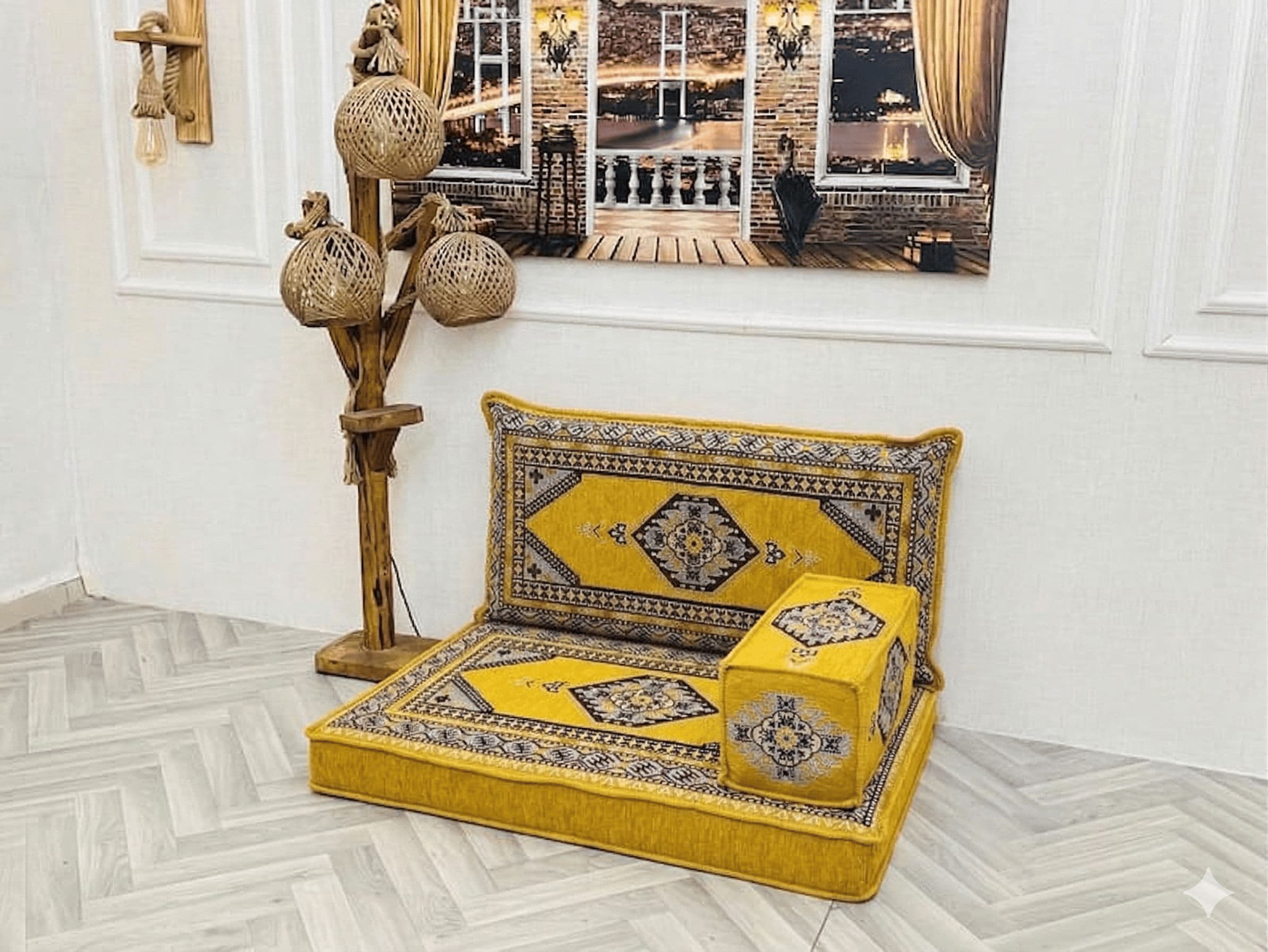 مجلس قراءة تقليدي (95 × 70 × 10 سم) 1